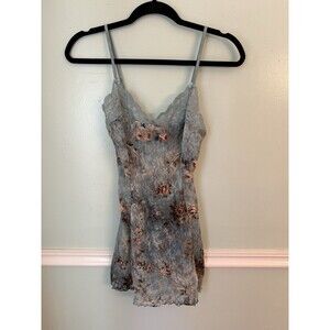 Vtg Y2K Mesh Floral Babydoll Top Size M  Fairy Grunge Festival Coquette Arianne